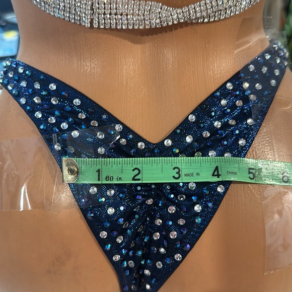 Npc wellness Bikini competition suit handmade size 36B  SM/MED  BOTTOM - Picture 5 of 8